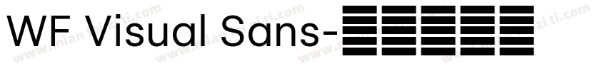 WF Visual Sans字体转换